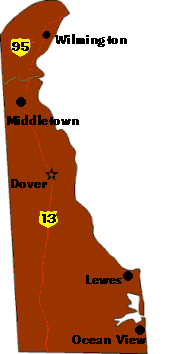 Delaware City map